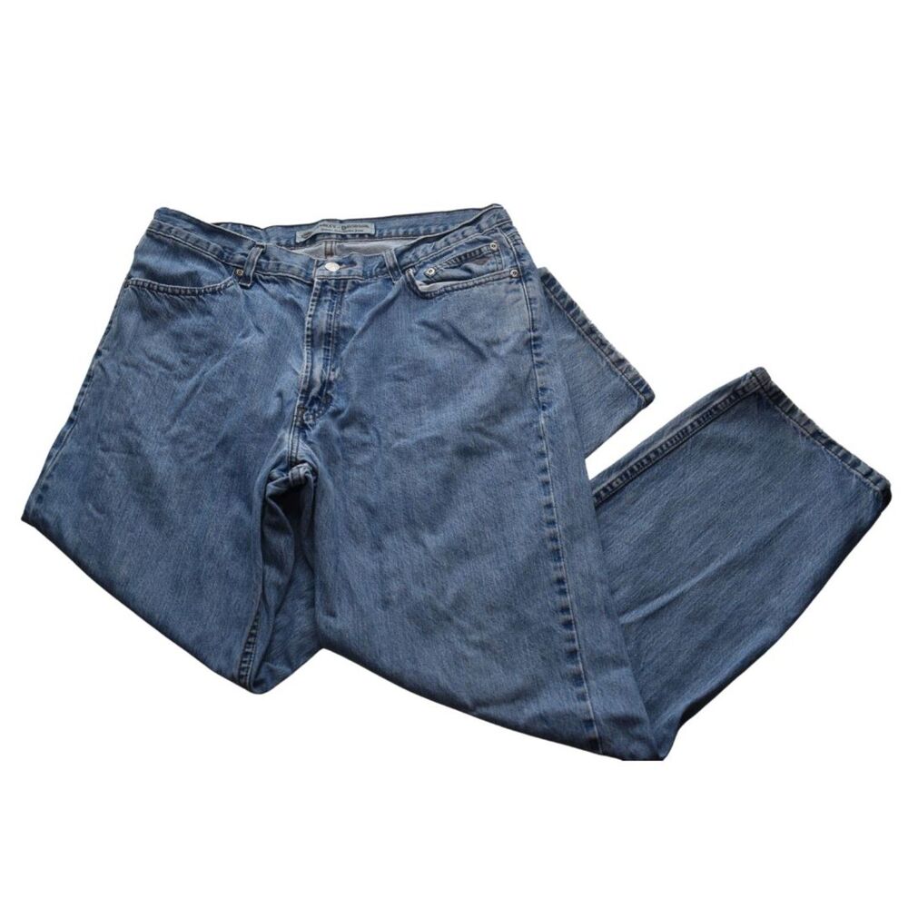 Harley Davidson Jeans Medium Blue Denim Motorcycle Mens Size 36x30